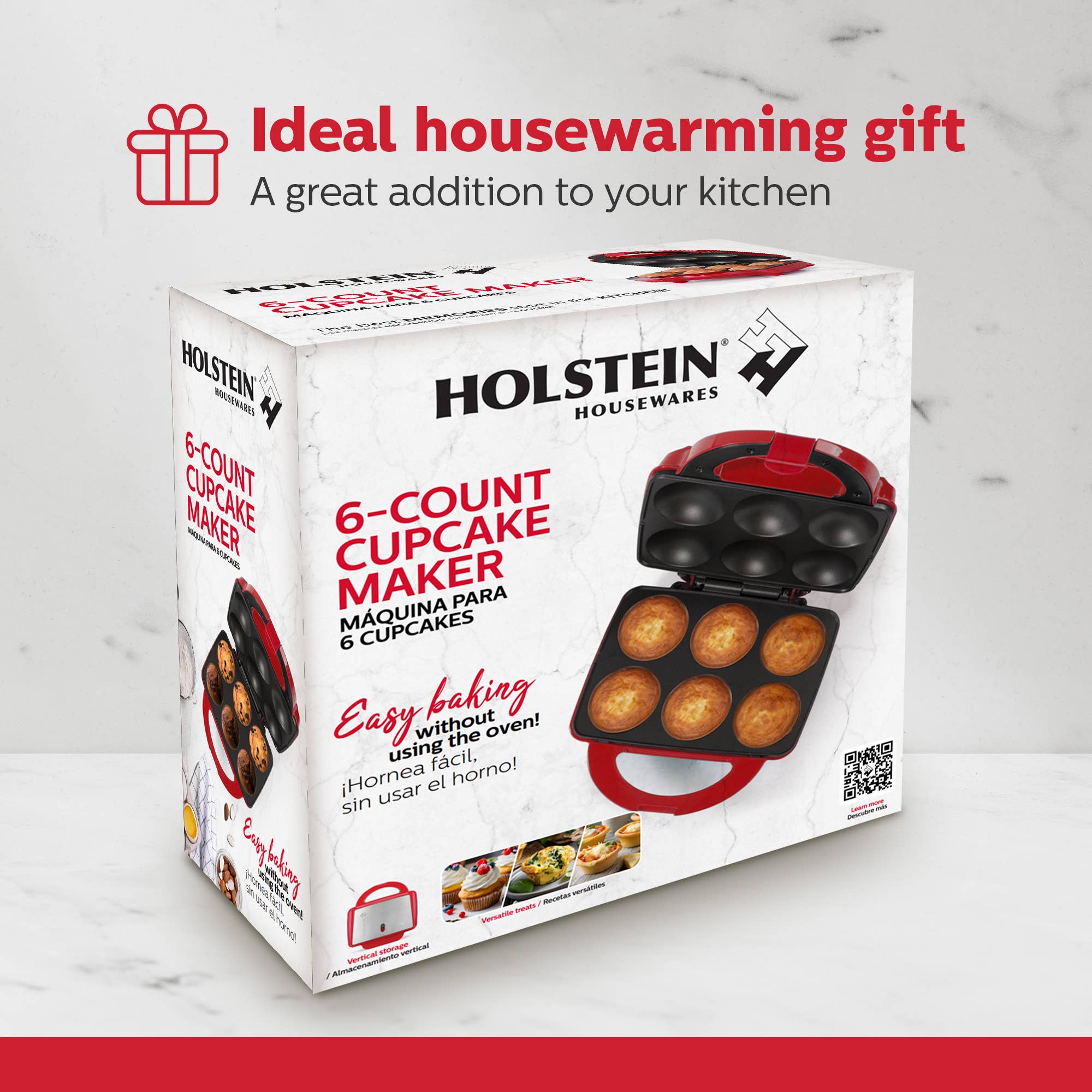 Holstein Housewares - Wholesale Kitchen Appliance - Holstein Housewares Cupcake Maker 6 Full Size Muffins33