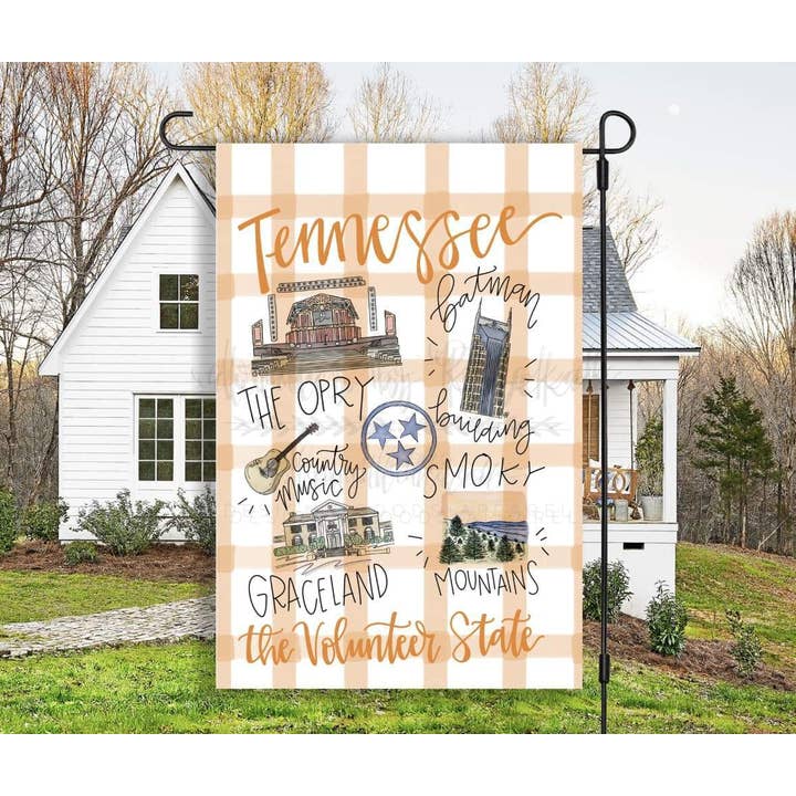 Bandeira do Tennessee Around the Town Garden por atacado de Doodles By Rebekah