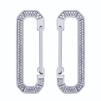 Boucles d'oreilles ARYA Sparkle - Argent pour la vente par CLASSYANDFABULOUS Jewelry