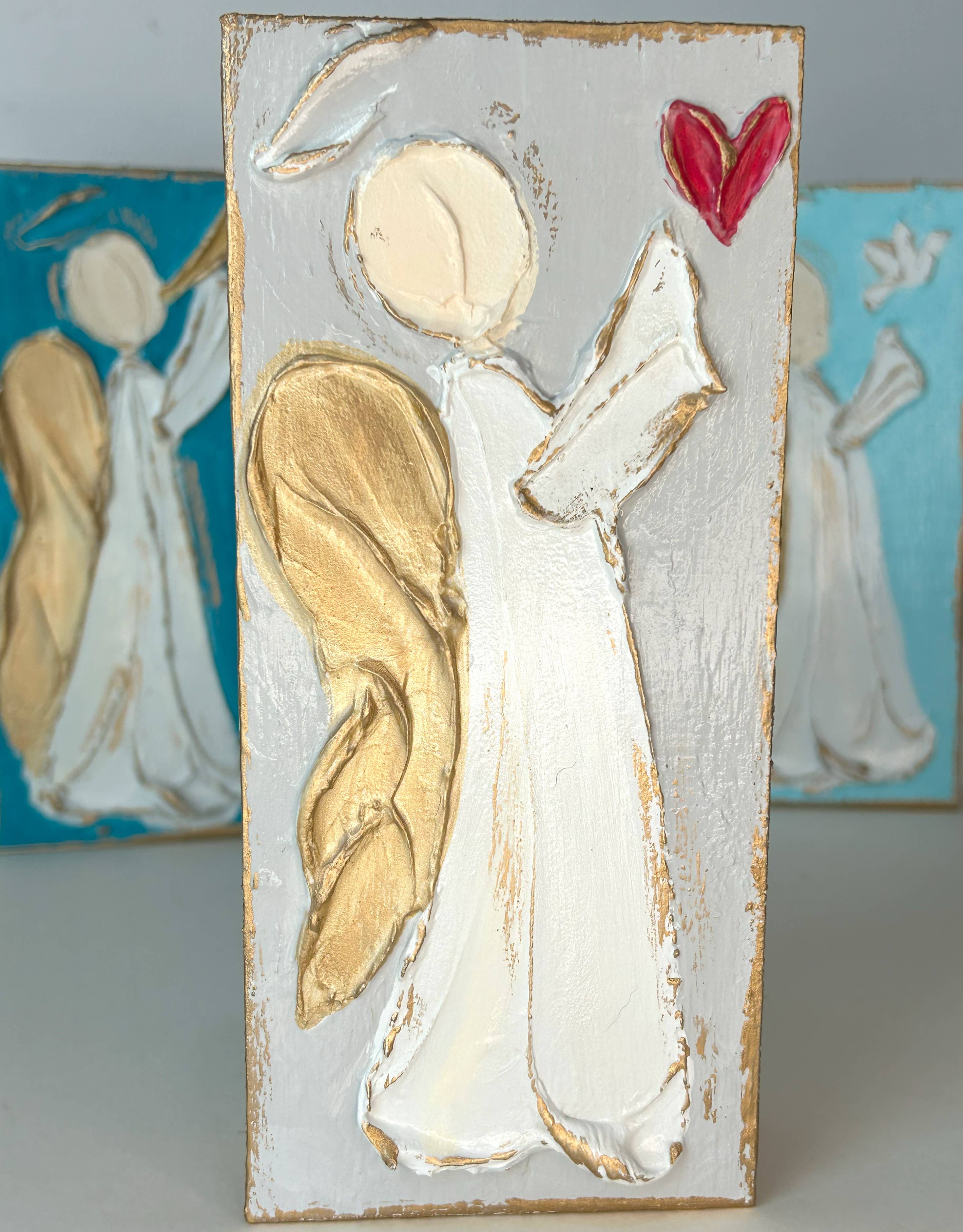 Coddiwomple – wholesale Christmas decoration – Angels of love, joy, & peace | angel heart dove trumpet horn0