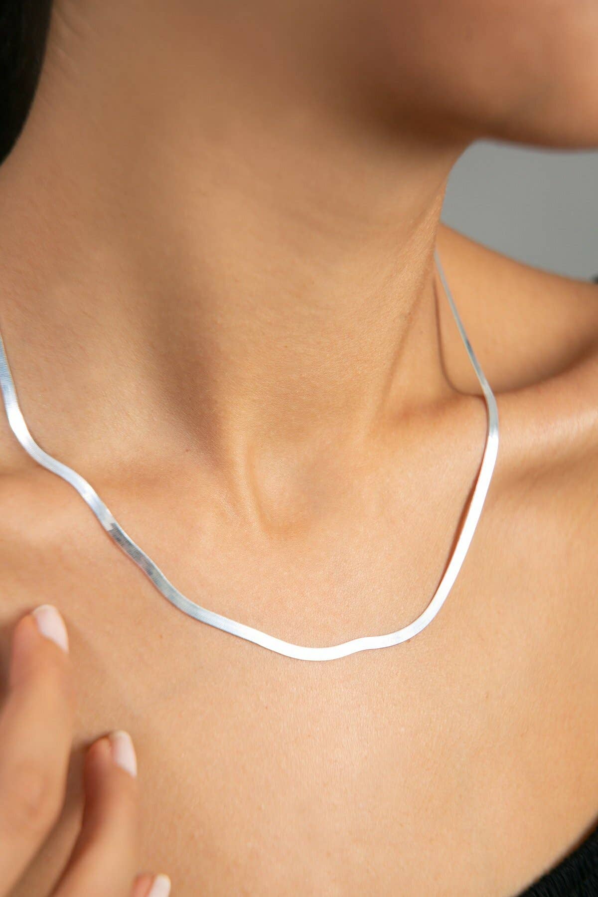 Einzelstück - Wholesale Link & Chain Necklace - ITALIAN NECKLACE SILVER CHAIN1