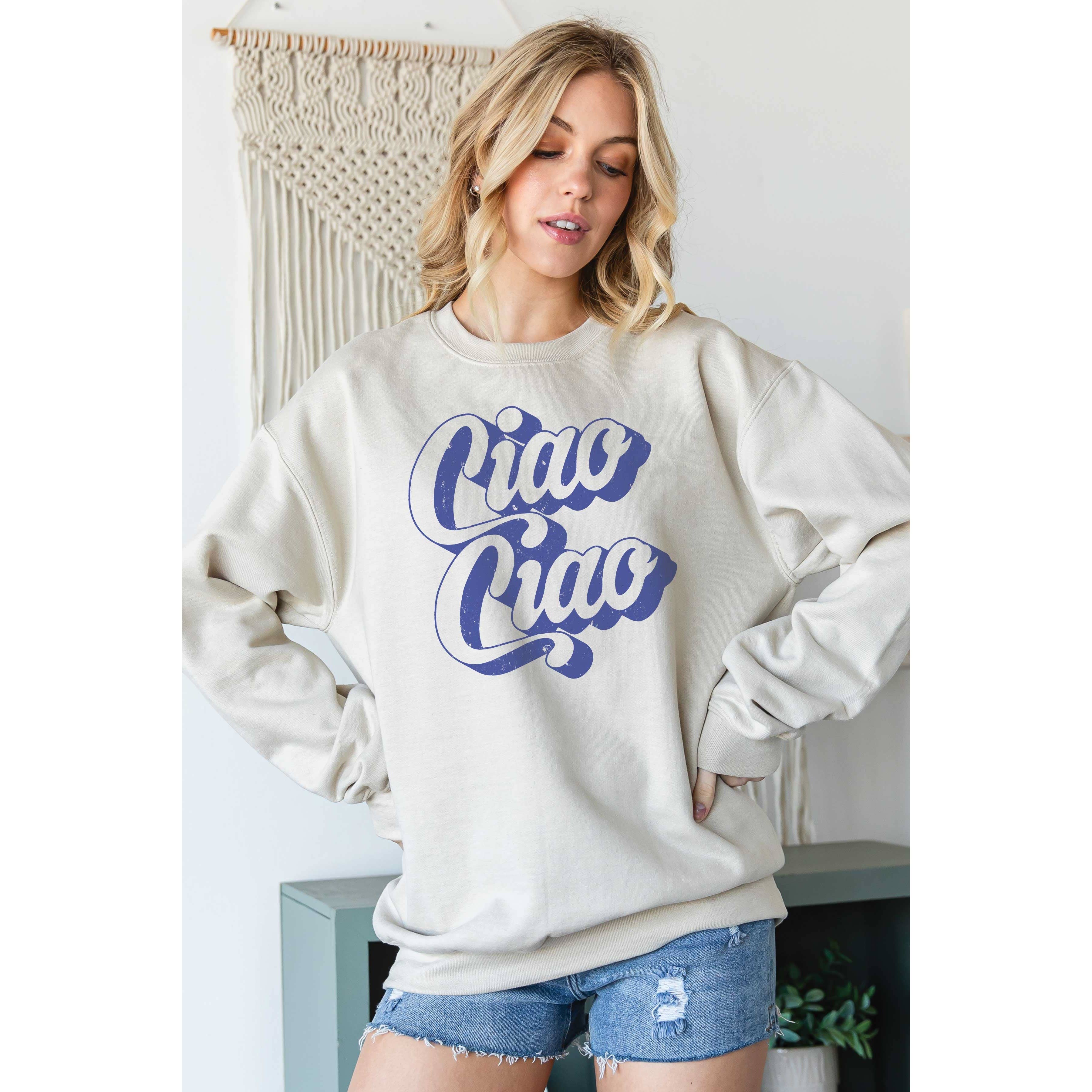 BLUME & CO. - Vente Sweat-shirt à imprimés – femme - Sweat-shirt graphique Ciao Ciao3