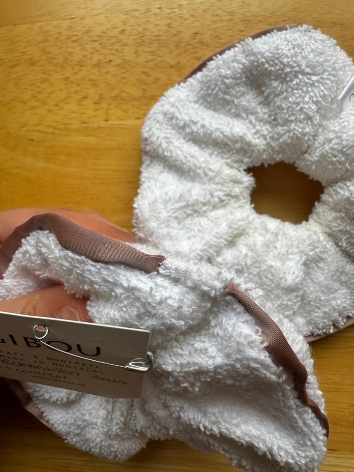 Échantillon - Chouchou ratine (bordure en satin) for wholesale by Gibou