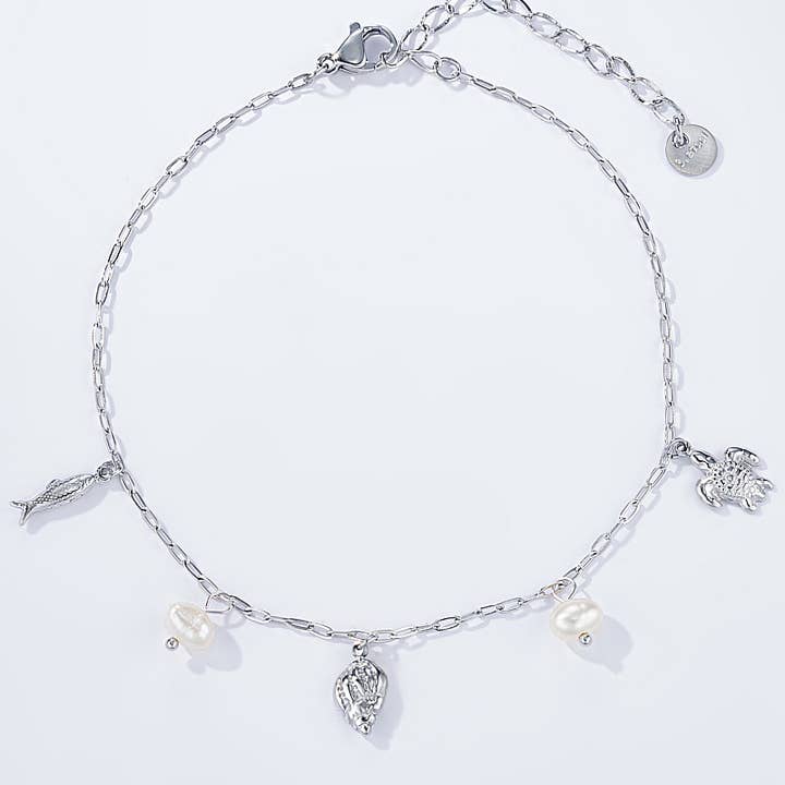 BYREN | ÉLINE L'ATELIER - Wholesale Anklet - Stainless steel foot chain 624AQ10