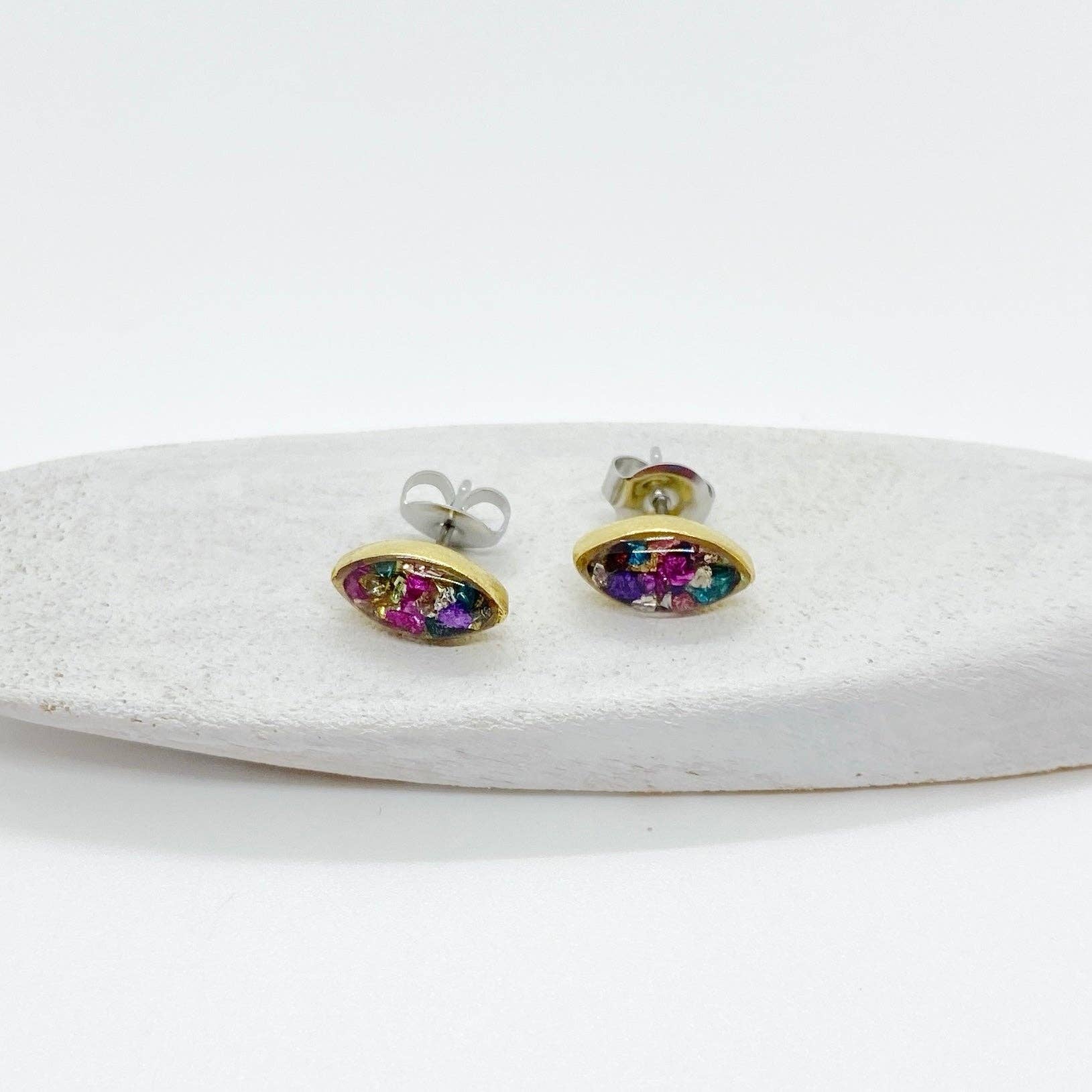 Jenica Jewelry - Wholesale Stud/Post Earrings - Small Multi Color Roxs Stud Earrings-Multiple Options8