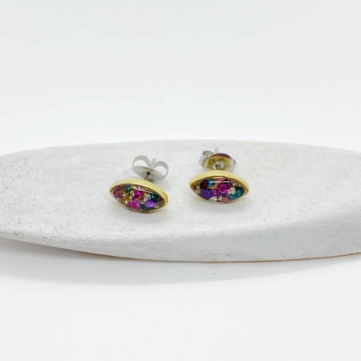 Jenica Jewelry - Wholesale Stud/Post Earrings - Small Multi Color Roxs Stud Earrings-Multiple Options8