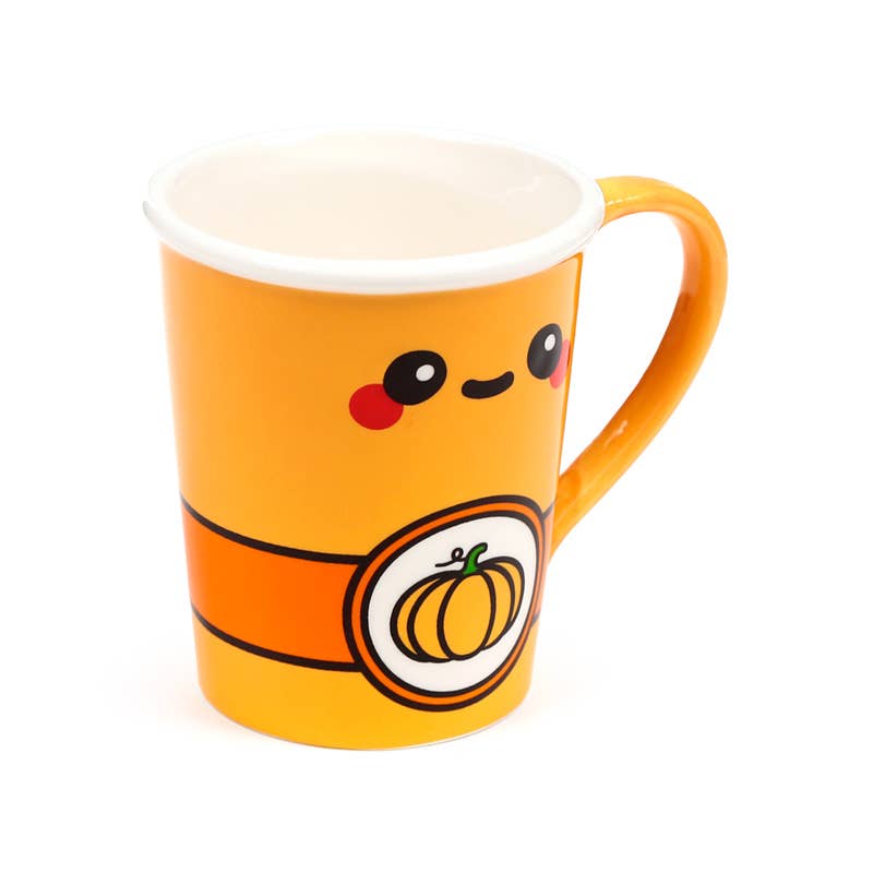 Puckator EU - Wholesale Coffee Mug - Hazel the Pumpkin Spiced Latte Foodiemals Ceramic Lidded Mug3