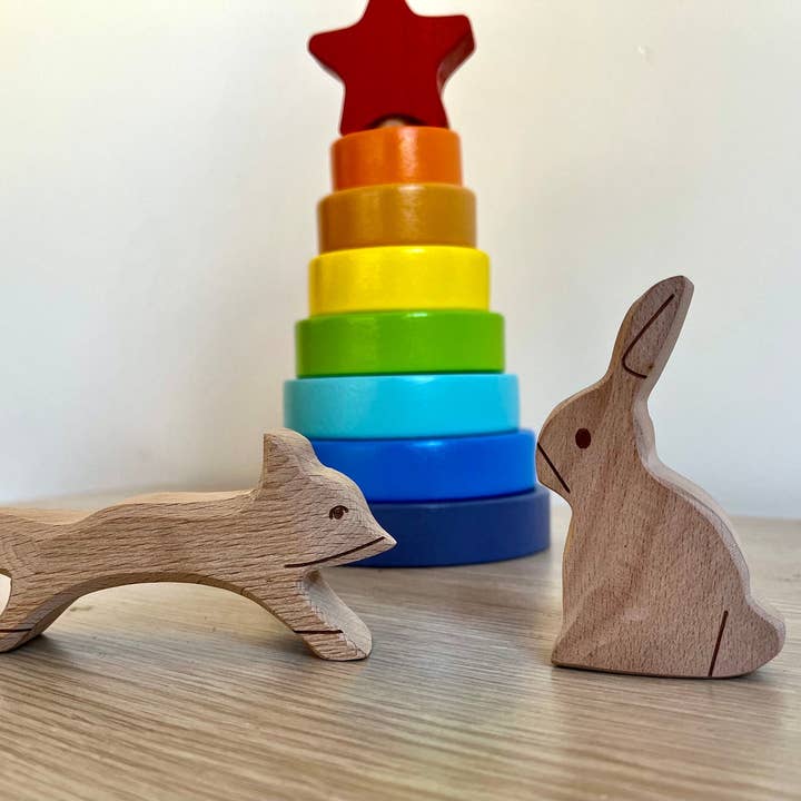 kidodido - Vente Puzzle – enfant - Animaux de la forêt, puzzle Montessori, animaux de ferme en bois9