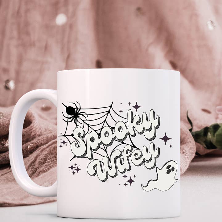 Halloween Bride Mug, Bridal Gift, Accessories, Spooky for wholesale by Never Knew I Needed