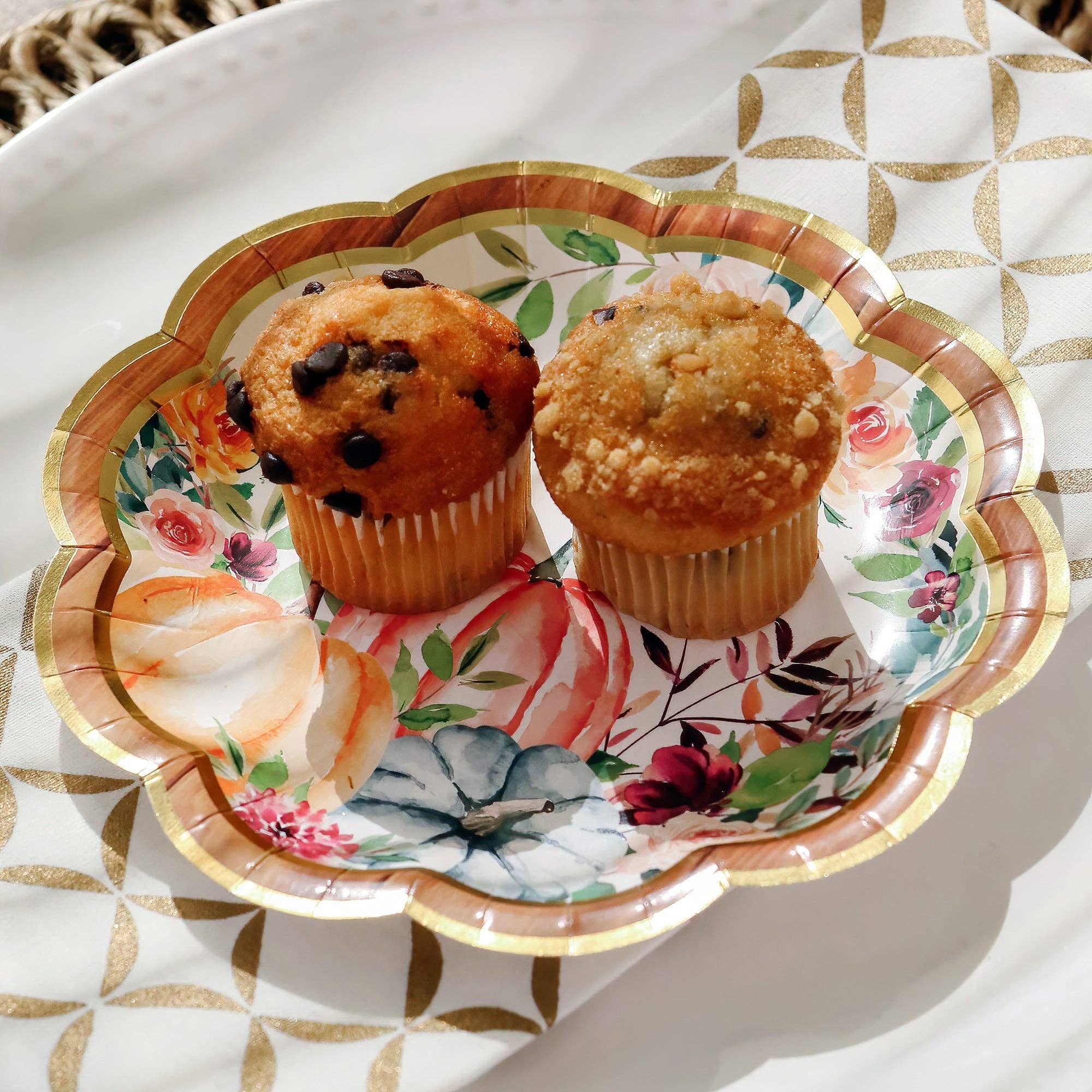 Kate Aspen - Venta al por mayor Conjuntos de vajilla - Juego de vajilla de otoño/Acción de Gracias de 62 piezas para 16 invitados6