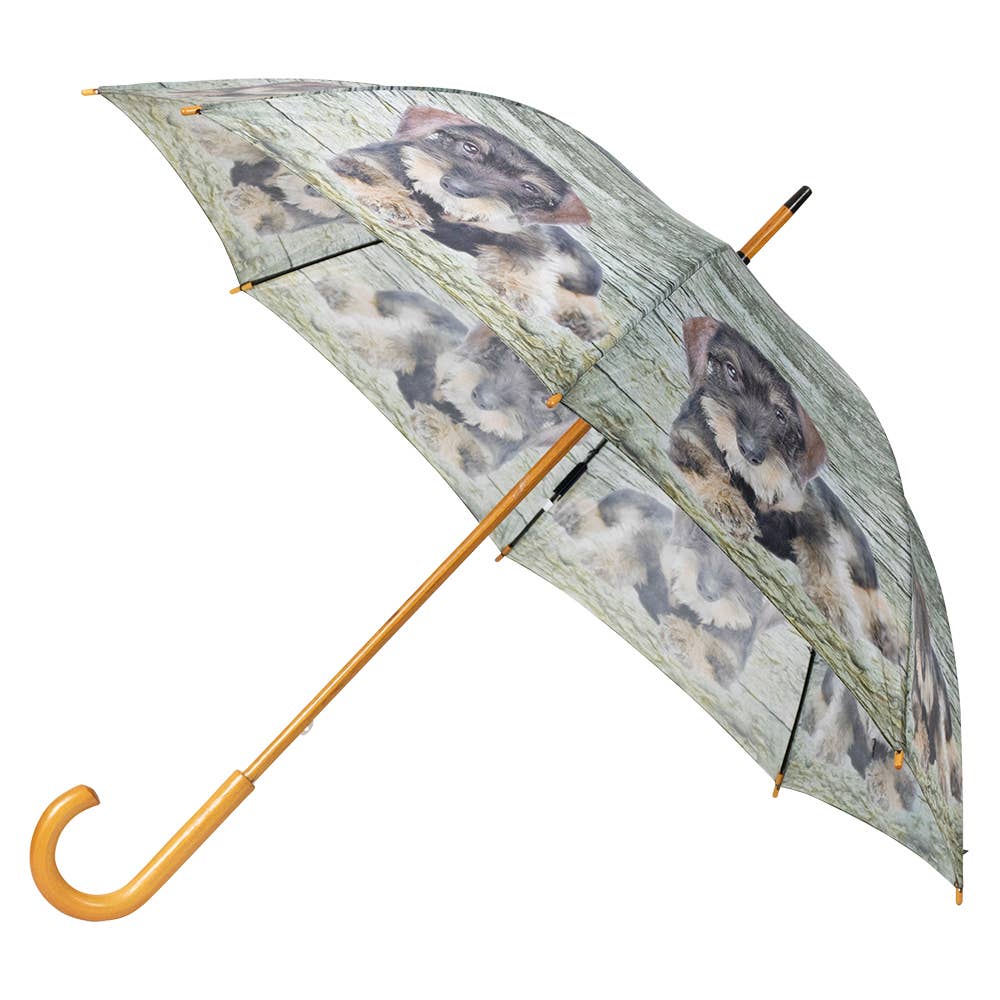 Mars & More - Brand of B Living - Wholesale Umbrella - Unisex - Teak Dachshund Umbrella Lying 105 Cm1