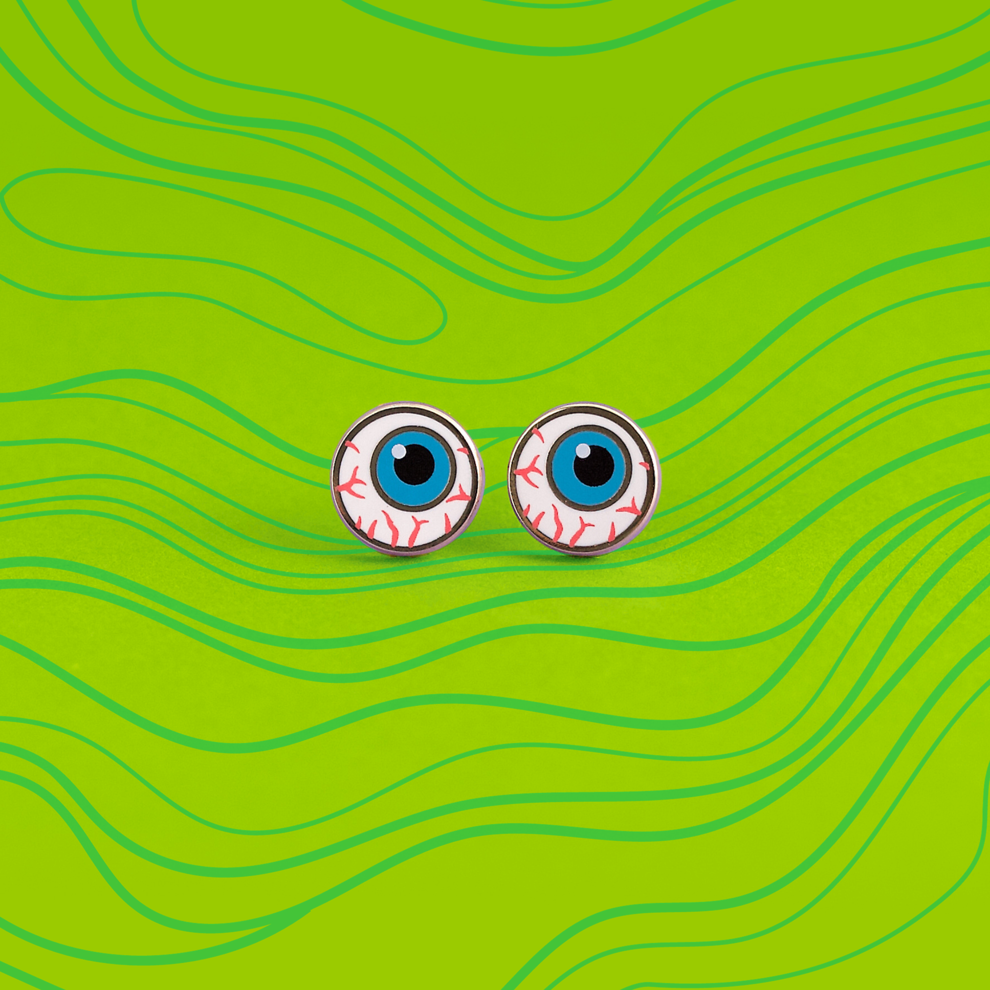 LuxCups Creative - Wholesale Stud/Post Earrings - Eyeball Earrings6