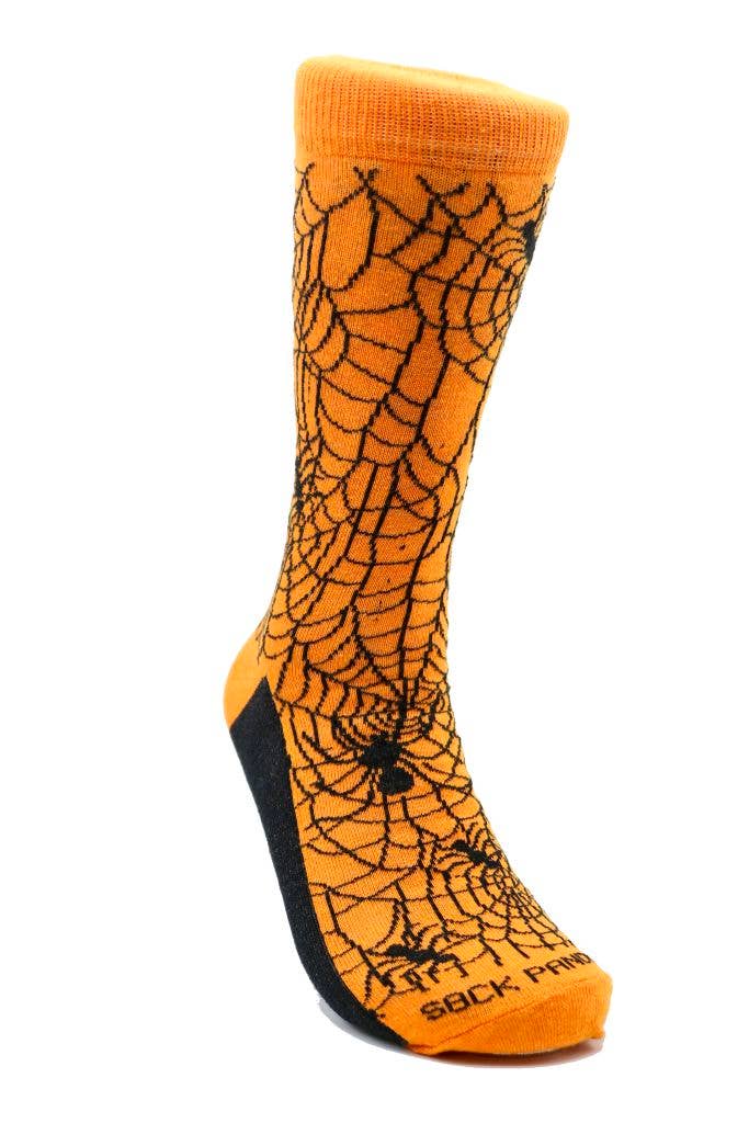 Sock Panda - Wholesale Socks – Unisex - Intricate Spiderweb Pattern Socks (With Spider)