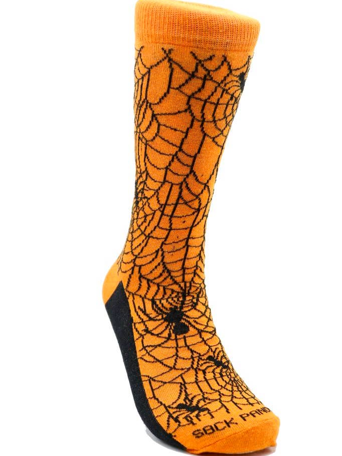 Sock Panda - Wholesale Socks – Unisex - Intricate Spiderweb Pattern Socks (With Spider)0