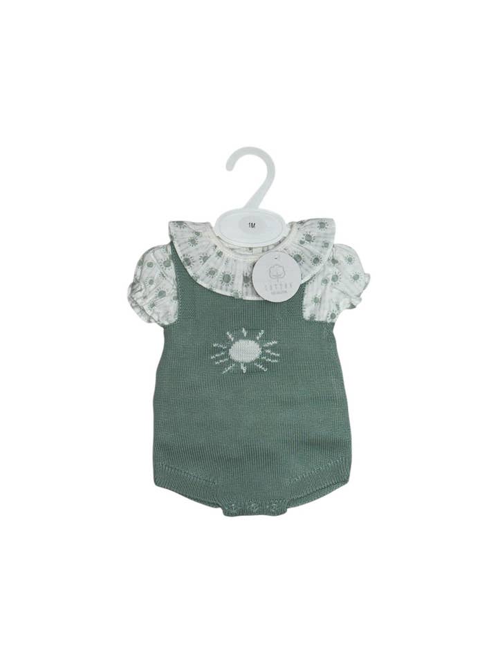 Cotton Socks - Wholesale Clothing Set - Baby - Ref:595F Cute Perlé 2-piece with blouse1