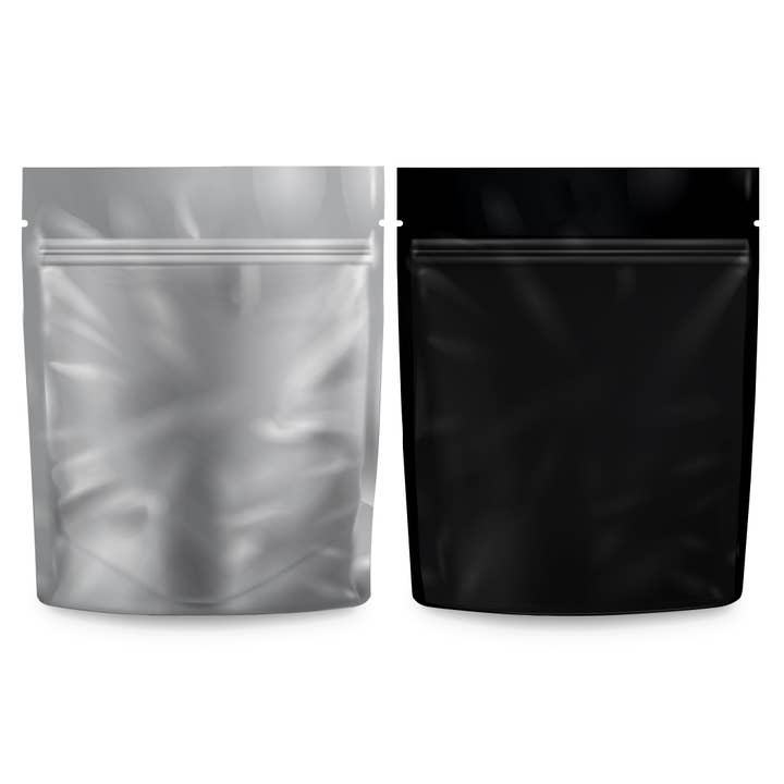 Mylar Bags Food Storage Bags - 100ct Black/Clear 1 Gram for wholesale by Cannatron