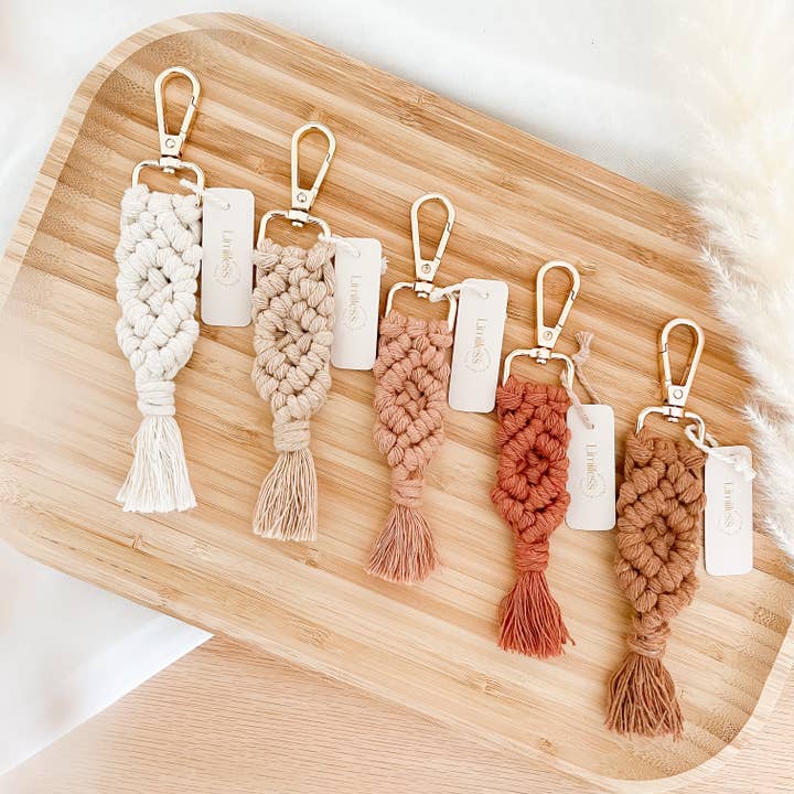 Macrame nøglering for engroshandel hos Limitless Decor