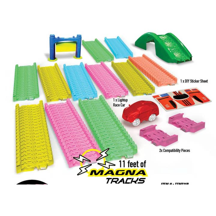 Mindscope Products - Wholesale Toy Car/Truck - Kids - Mindscope Neon Glow Magna Tracks 11' Magnetic Tracks3