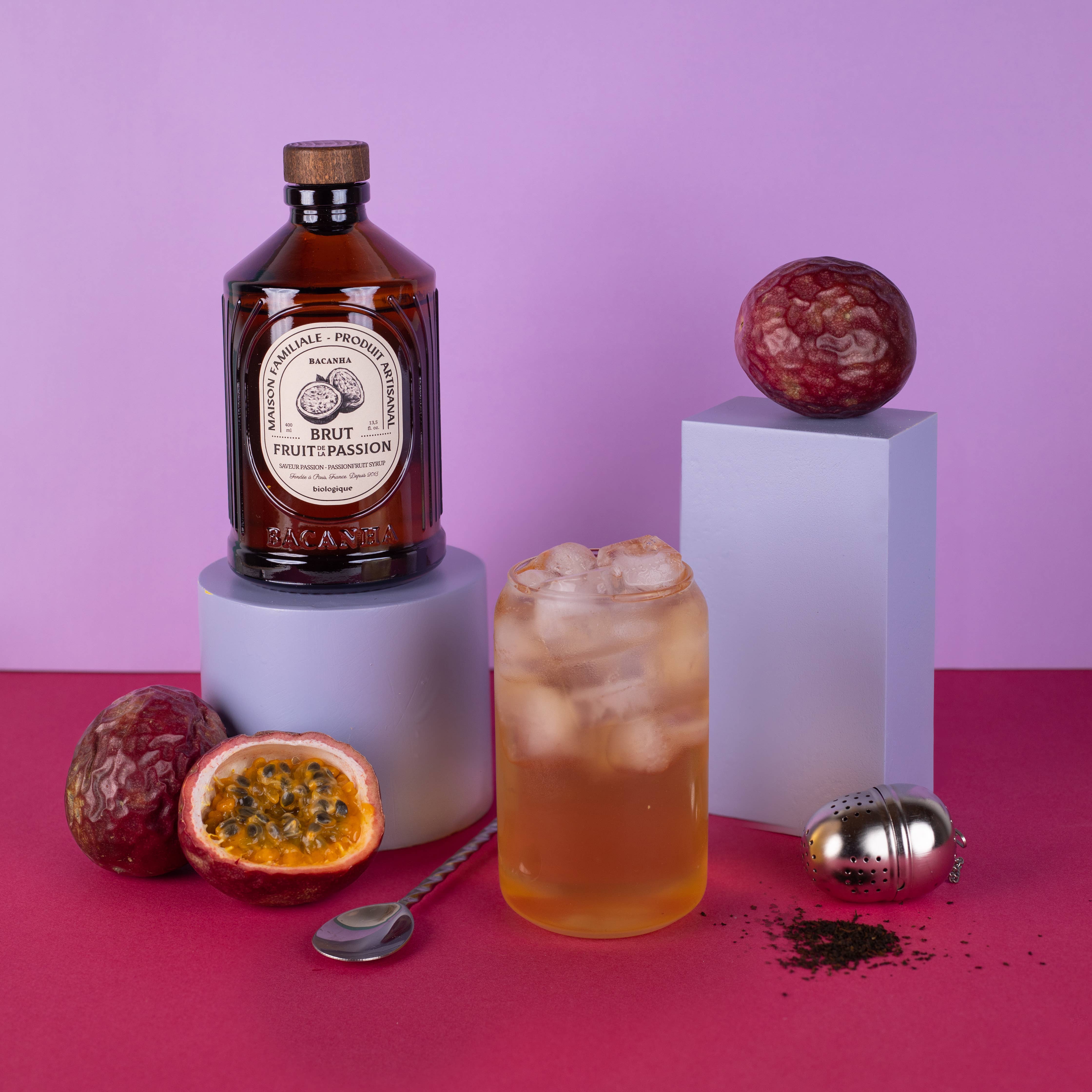 Bacanha - Wholesale Cocktail Mix/Syrup - Raw Passion Fruit Syrup - Organic - 400ml - 13,5 fl. oz.4