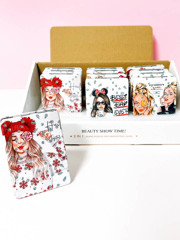 Mini miroir pliable cosmétique pour la vente par KC Factory