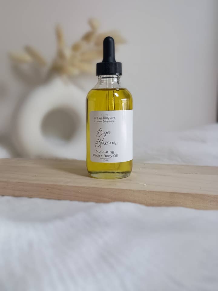 Baja Blossom | Body + Massage Oil for wholesale by Le' Faye Body Care
