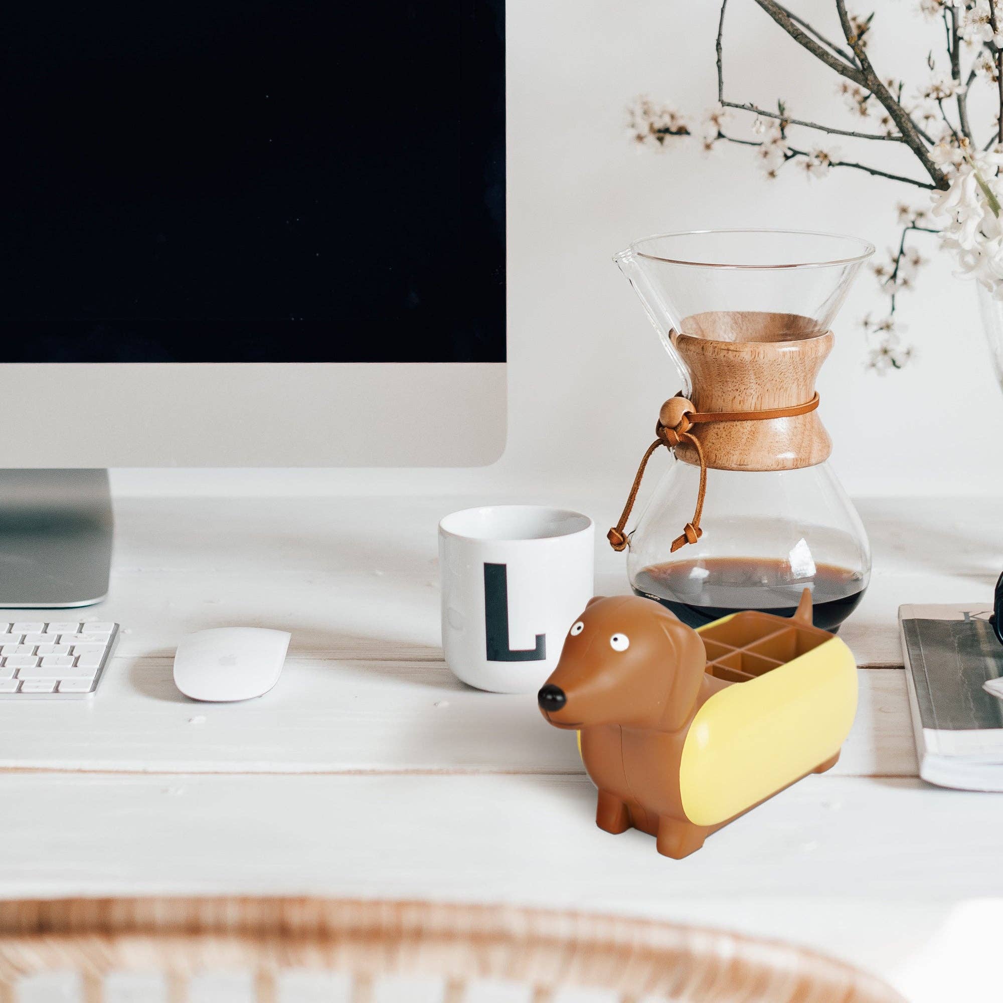 Yobro - Vendita all'ingrosso Portapenne e portamatite - Portapenne Bassotto Hot Dog - Organizzatore da Scrivania2