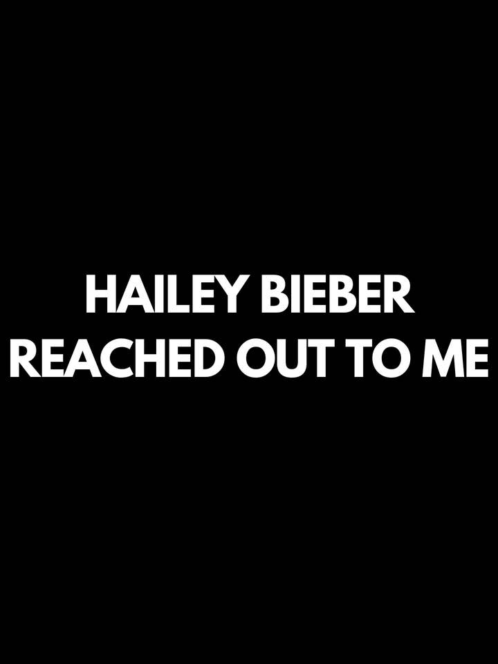 hailey bieber reached out to me for wholesale by those shirts