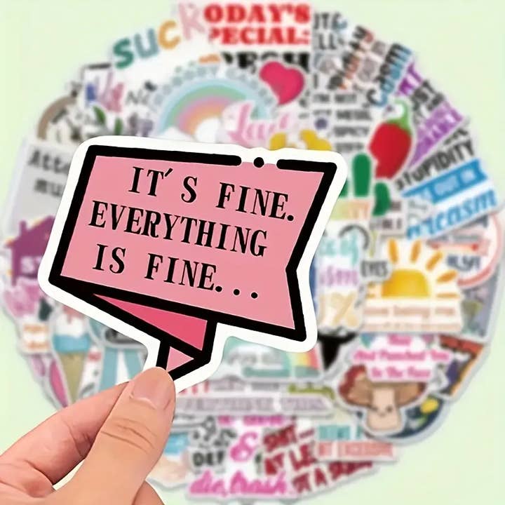 Magnifique Hearts - Wholesale Sticker - Snarky Satirical Doodle Stickers | Laptops, Water Bottles2