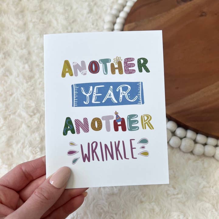 Big Moods - Wholesale Birthday Card - "Another Year Another Wrinkle" Birthday Card2