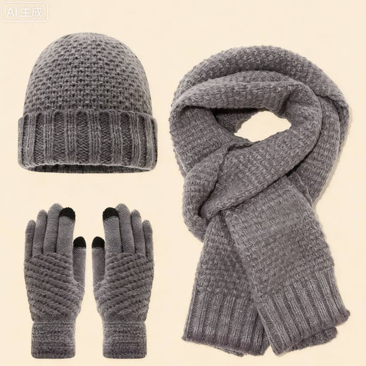 STYLISH WINTER GEOMETRIC PATTERN KNITTED SUIT_CWAH04606 for wholesale by DOUBLJU