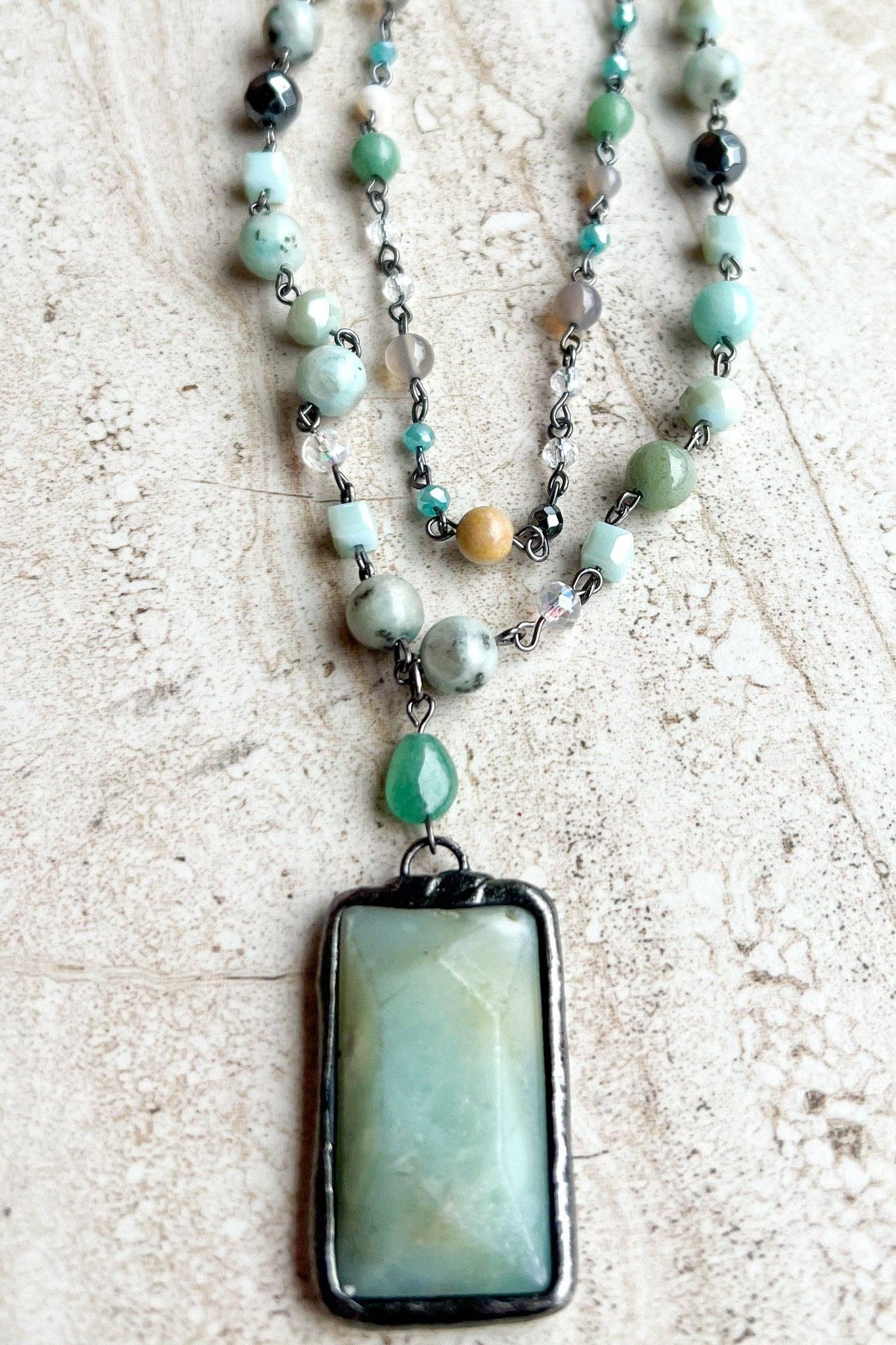 Dylan Designs - Wholesale Pendant/Charm Necklace - Lexi Necklace Amazonite1