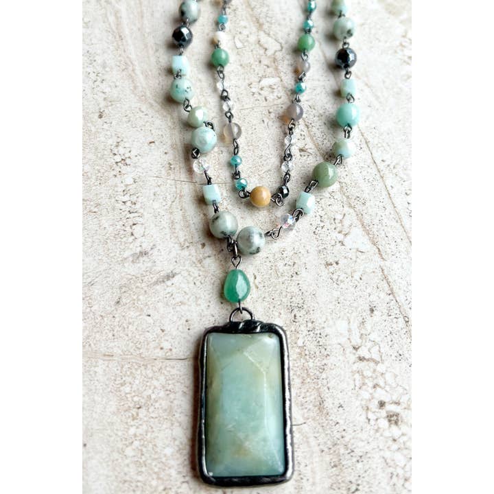 Dylan Designs - Wholesale Pendant/Charm Necklace - Lexi Necklace Amazonite1