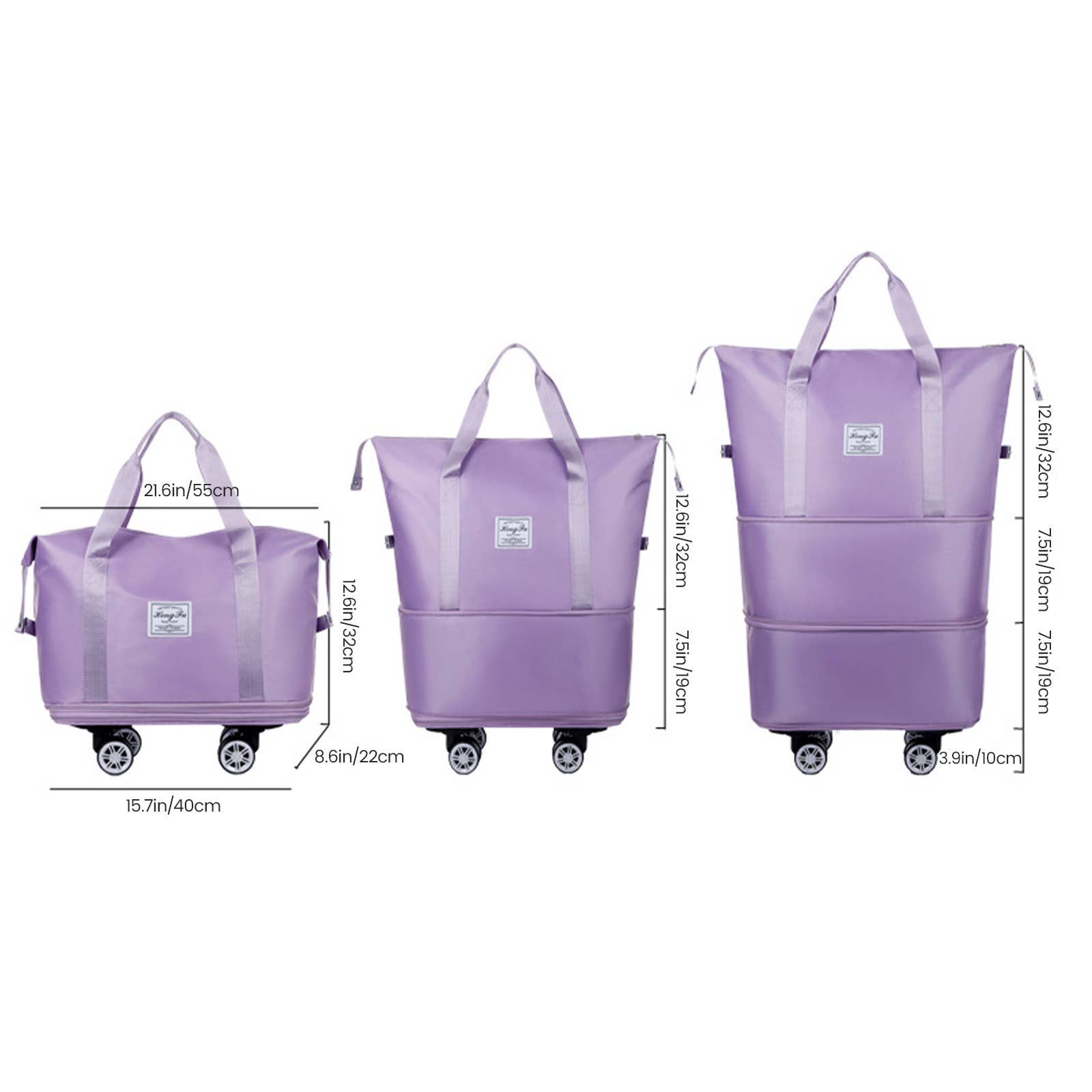 wandf - Wholesale Tote Bag - Unisex - Rolling Duffle Bag, Expandable Tote Bag with Spinner Wheels5