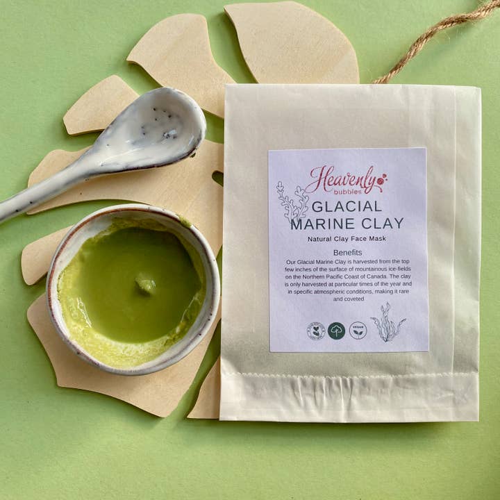 Heavenly Bubbles - Wholesale Skincare Face Mask - Glacial Marine Natural Clay Face Mask Single Sachet