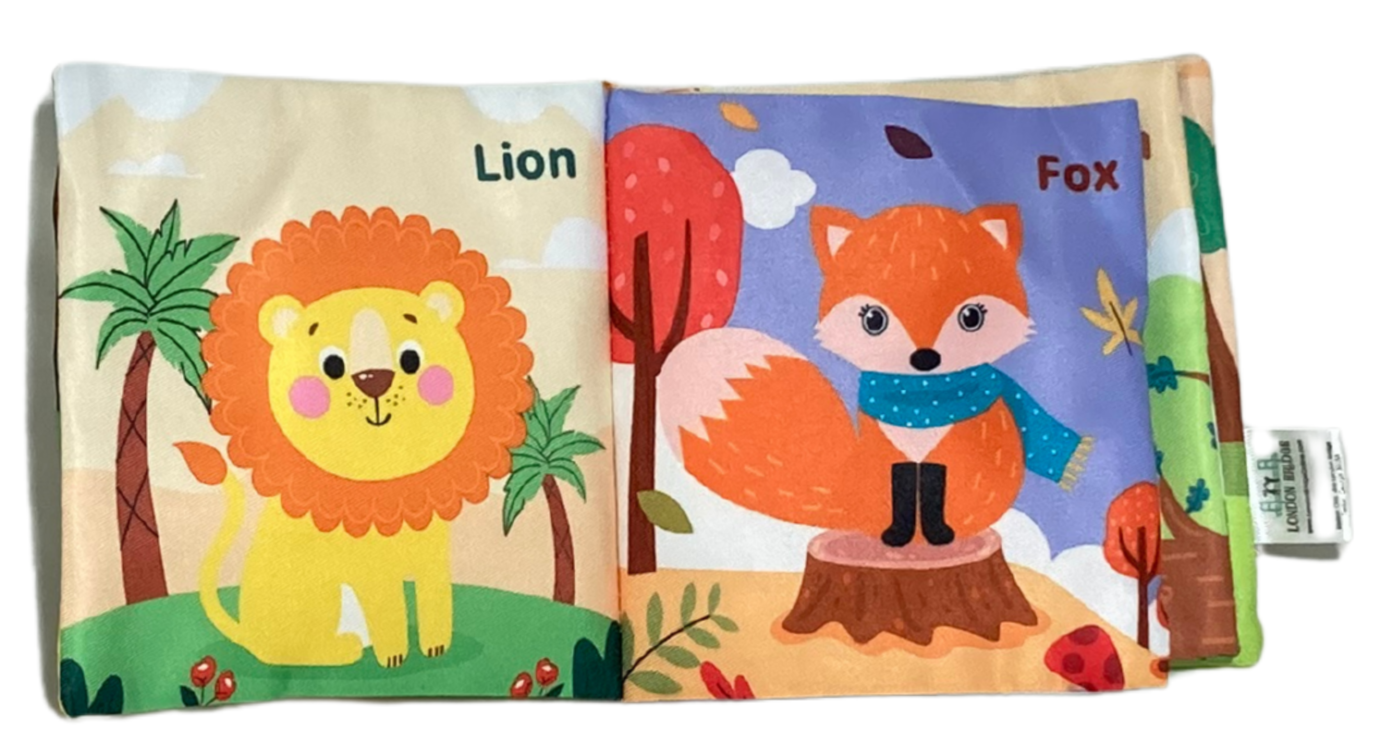 London Bridge & Maison Chic - Vente Livre pour bébés et tout-petits (jusqu'à 2 ans) - Recharge de livres en tissu avec anneau de dentition4