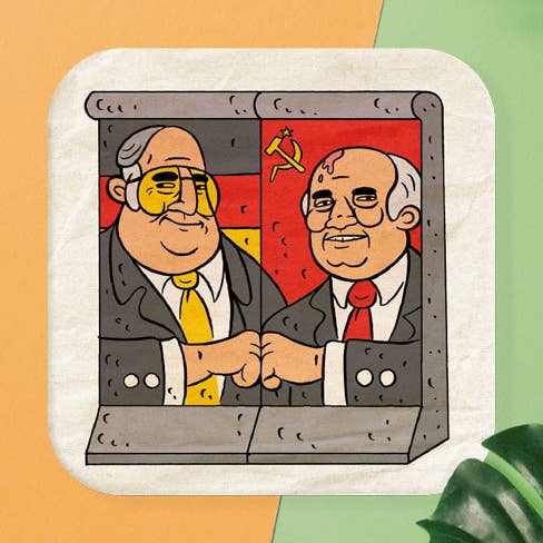 Stadtliebe® | Berlin Bierdeckel Postkarte „Mauerrest“ für den Großhandel von Stadtliebe®