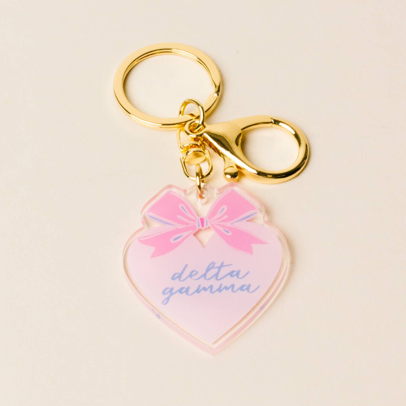 The Darling Effect - Wholesale Keychain - Women's - Sorority Sweetheart Bow Acrylic Keychain - 19 Chapters9
