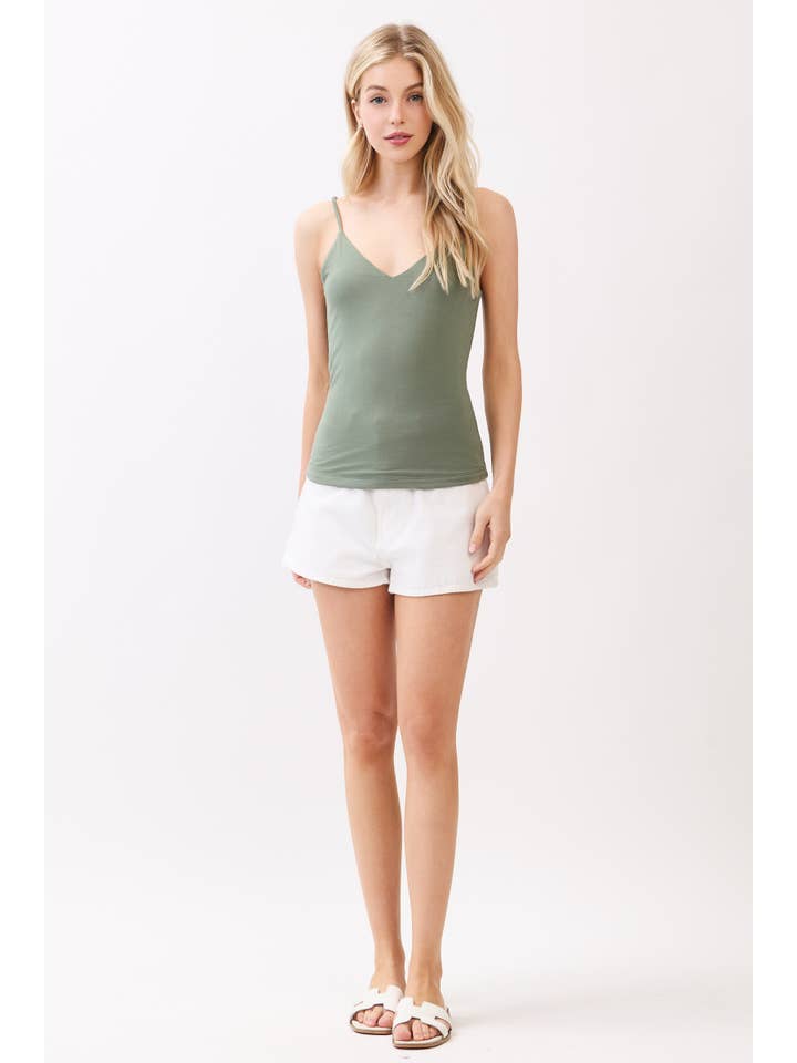 Final Touch - Wholesale Camisole - Women's - DOUBLE LAYERED V- NECK CAMI TOP - VT161317