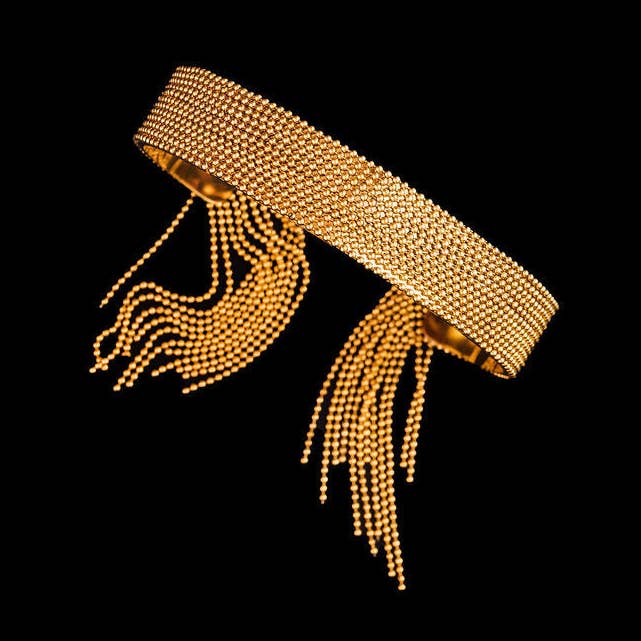 Jacqueline Tassel Cuff for wholesale by Steward & James