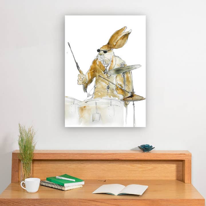 Buddy, der Jazz spielende Schlagzeuger für den Großhandel von Wendy Laverick