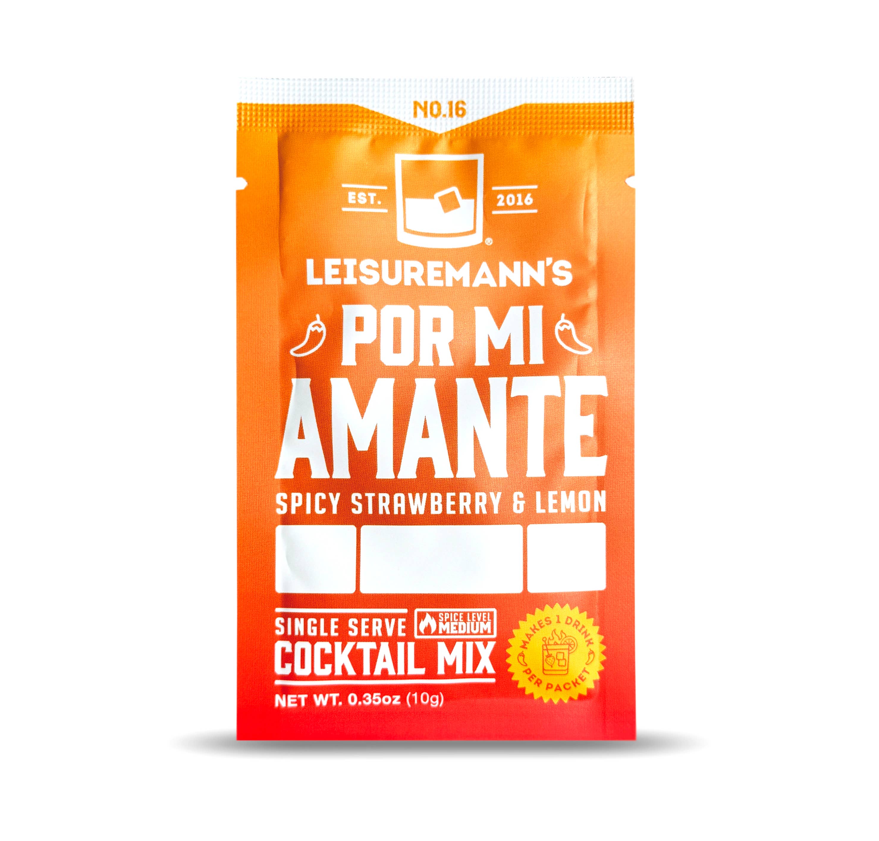 Leisuremann's Cocktail Mixes - Wholesale Cocktail Mix/Syrup - Por Mi Amante Single Serve Cocktail Mixer1