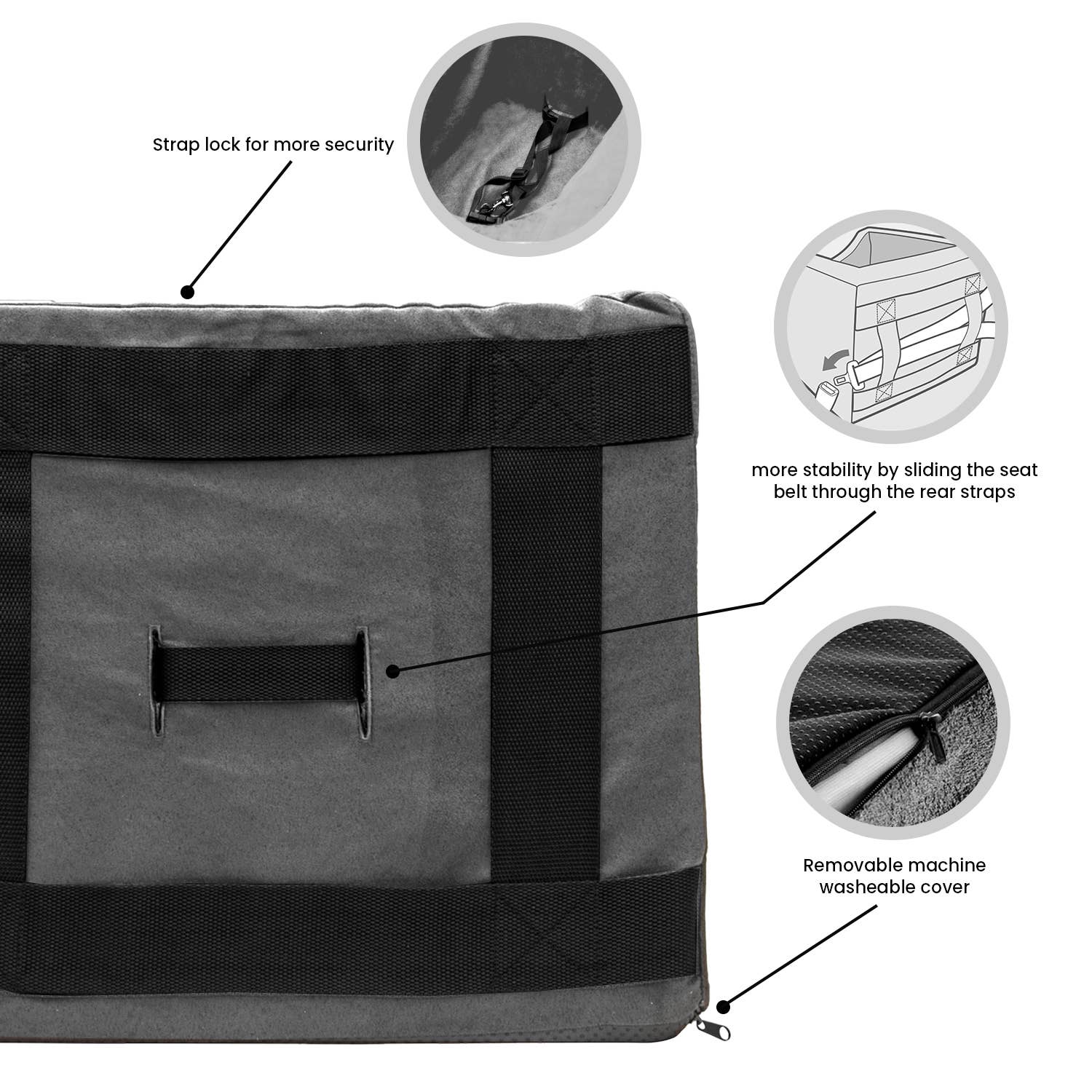 Precious Tails - Wholesale Pet Carrier - Cat/Dog - Precious Tails High Density Foam Pet Booster Seat46