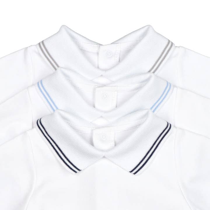 Bean Baby Clothes - Wholesale Bodysuit (Non-Footed) - Baby - Cotton Baby Bodysuit Onesie with Polo-Style Collar2