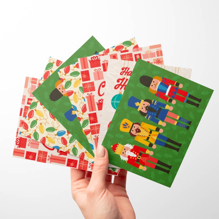 Drawn by Diana - Wholesale Christmas Card - Holiday Greeting Card - Nutcrackers2