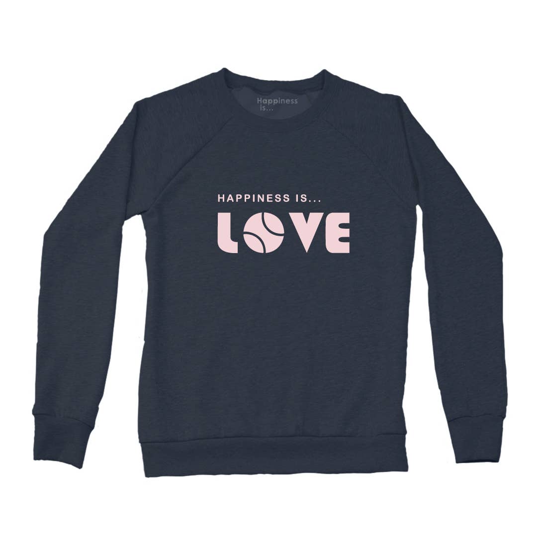 Happiness Is... – Engroshandel Grafisk Sweatshirt - Dame – Dame-sweatshirts med tennis-love - 2 farver5