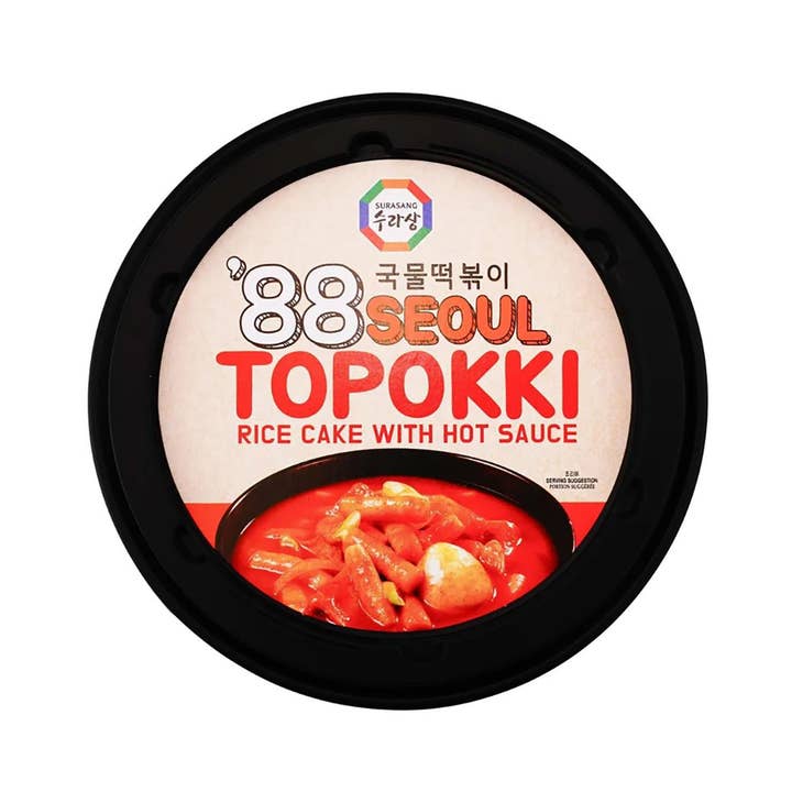 K Moitves - Wholesale Pasta - Surasang 88 Seoul Topokki Rice Cake Cup-170g (Pack of 6)