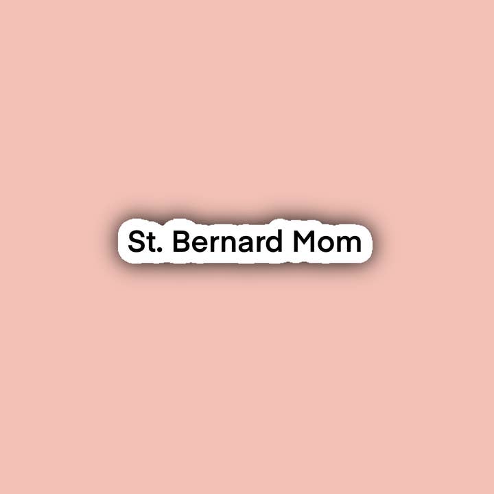 Delmarva Stickers - Wholesale Sticker - St. Bernard Dog Sticker Pack - 4 Watrproof Sticker4