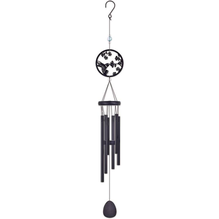 Sunset Vista Designs - Wholesale Wind Chime - 35" Hummingbird Silhouette Wind Chime Garden Decor - 94532