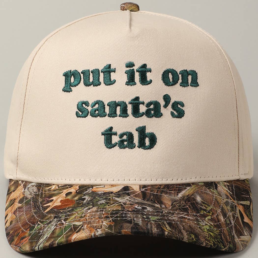 Fashion City - Wholesale Trucker Hat - Unisex - Put It On Santa's Tab Embroidery Two-Tone Hat0