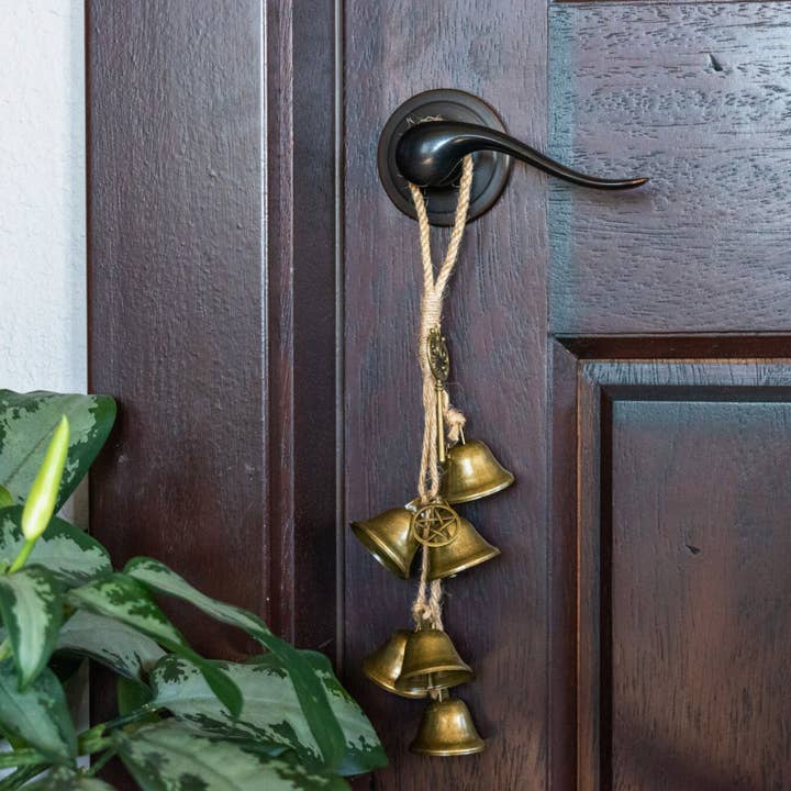 Witch Bells Protection Door Hanger. for wholesale by Down To Earth
